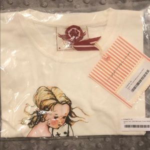 Paper Wings square tee little mermaid sz. 10